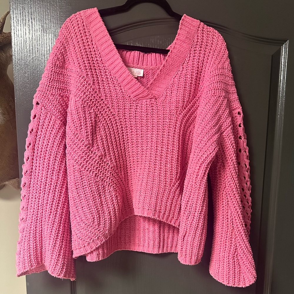Pink Lily Sweater